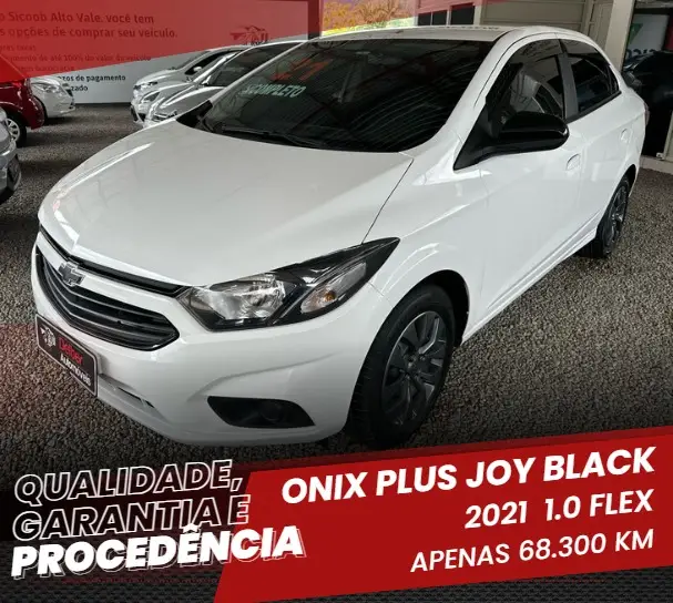 Carro Chevrolet Joy Plus 2021 Plus 1.0 8V Black Edition (Flex)