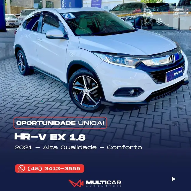 Carro Honda HR-V 2021 EX CVT 1.8 I-VTEC FlexOne
