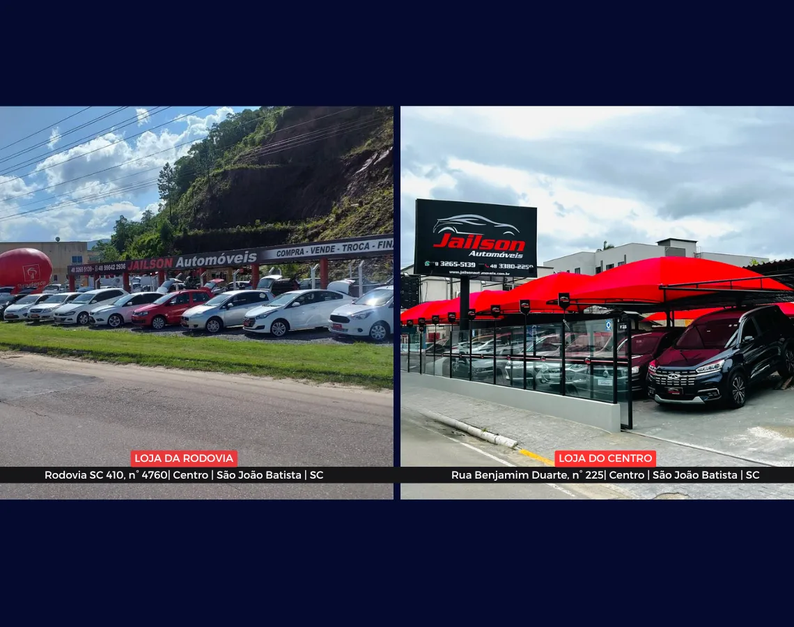 Fachada da loja Veículos à venda em Jailson Automoveis - São João Batista - SC | Mobiauto