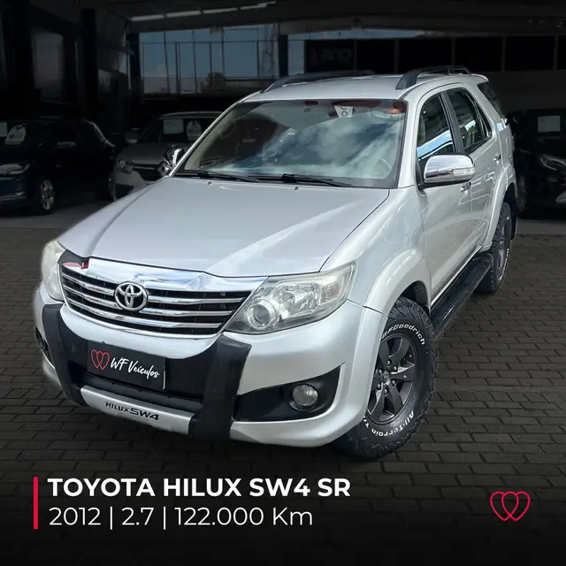 Carro Toyota Hilux SW4 2012 SR 2.7 4X2