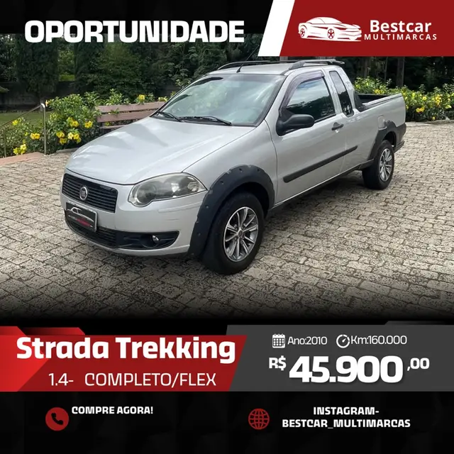 Carro Fiat Strada 2010 Working 1.4 (Flex) (Cabine Estendida)