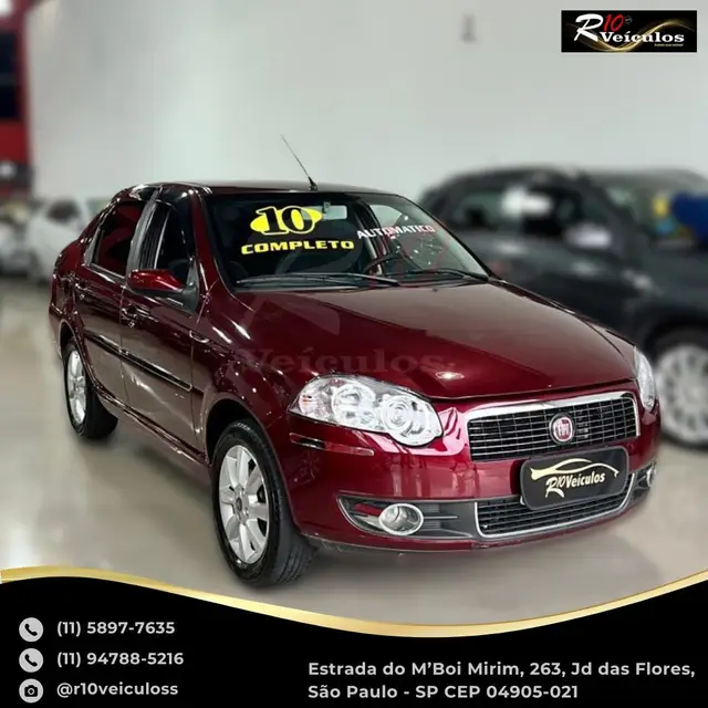 Carro Fiat Siena 2010 HLX 1.8 8V Dualogic (Flex)