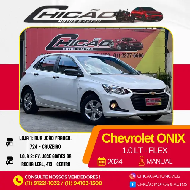 Carro Chevrolet Onix 2024 1.0
