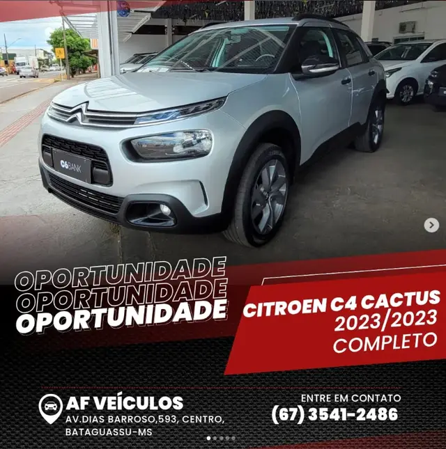 Carro Citroën C4 Cactus 2023 1.6 Feel (Aut) (Flex)