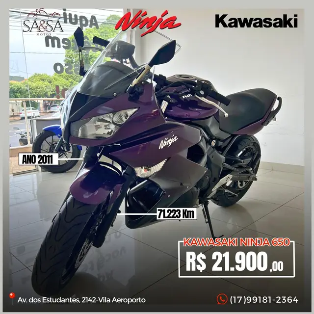 Carro Kawasaki Ninja 2011 650R