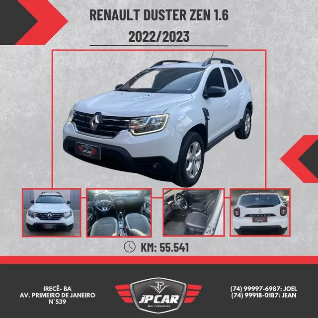 Carro Renault Duster 2023 Zen 1.6 16V (Flex)