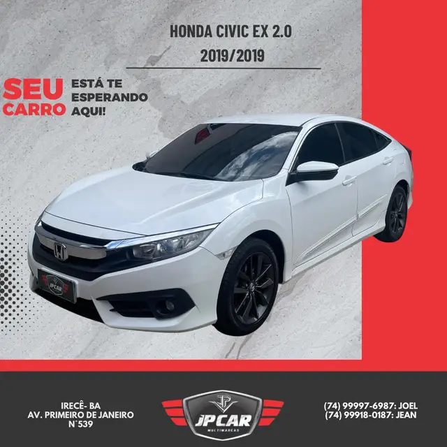 Carro Honda Civic 2019 EX 2.0 i-VTEC CVT