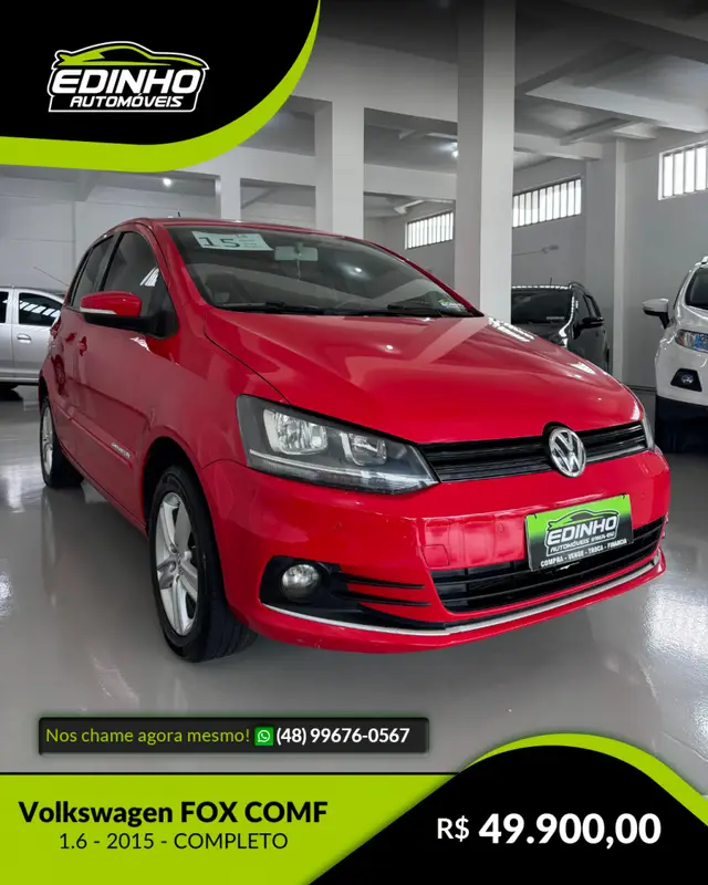 Carro Volkswagen Fox 2015 Comfortline 1.6 MSI (Flex)