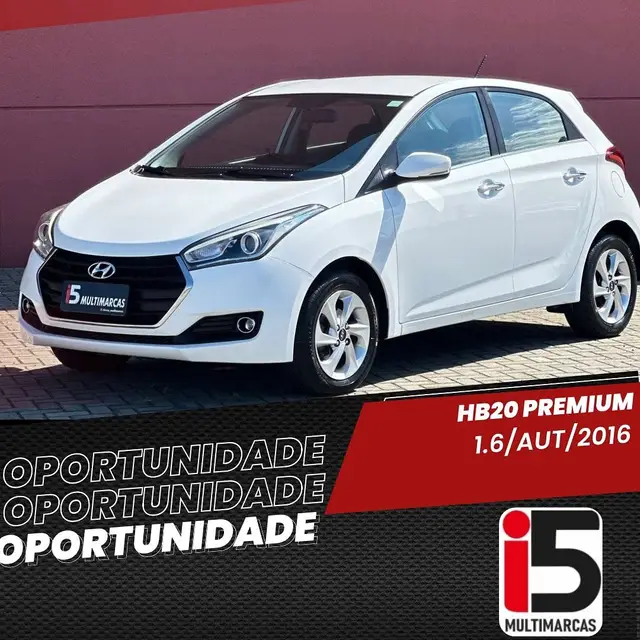 Carro Hyundai HB20 2016 1.6 Premium (Aut) (Flex)