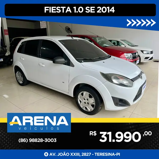 Carro Ford Fiesta Hatch 2014 SE 1.0 RoCam (Flex)