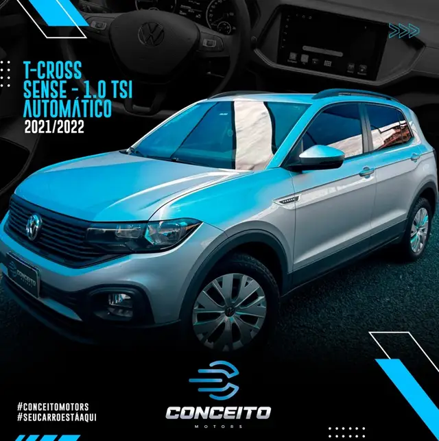 Carro Volkswagen T-Cross 2022 1.0 200 TSI Sense (Aut) (Flex)