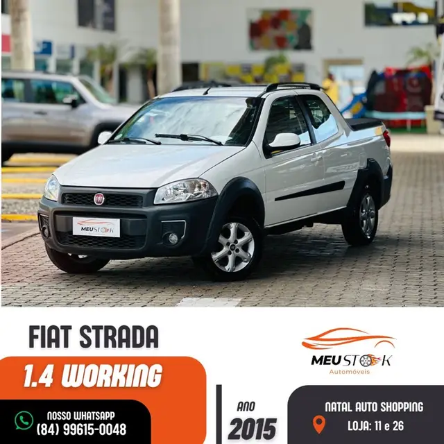 Carro Fiat Strada 2015 Working 1.4 (Flex) (Cabine Dupla)