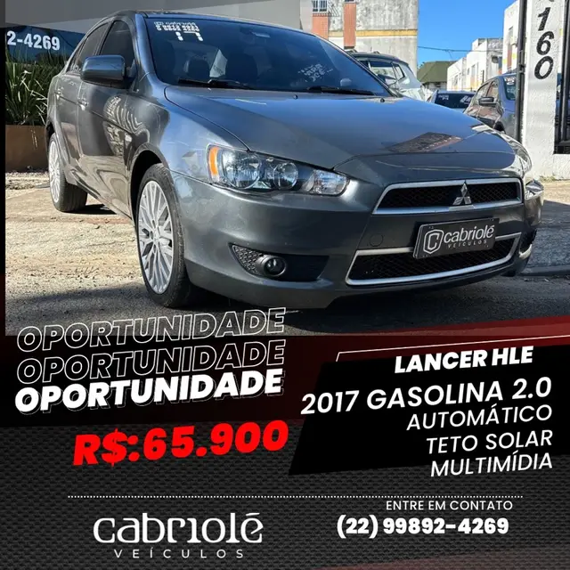 Carro Mitsubishi Lancer 2017 2.0 16V HLE CVT