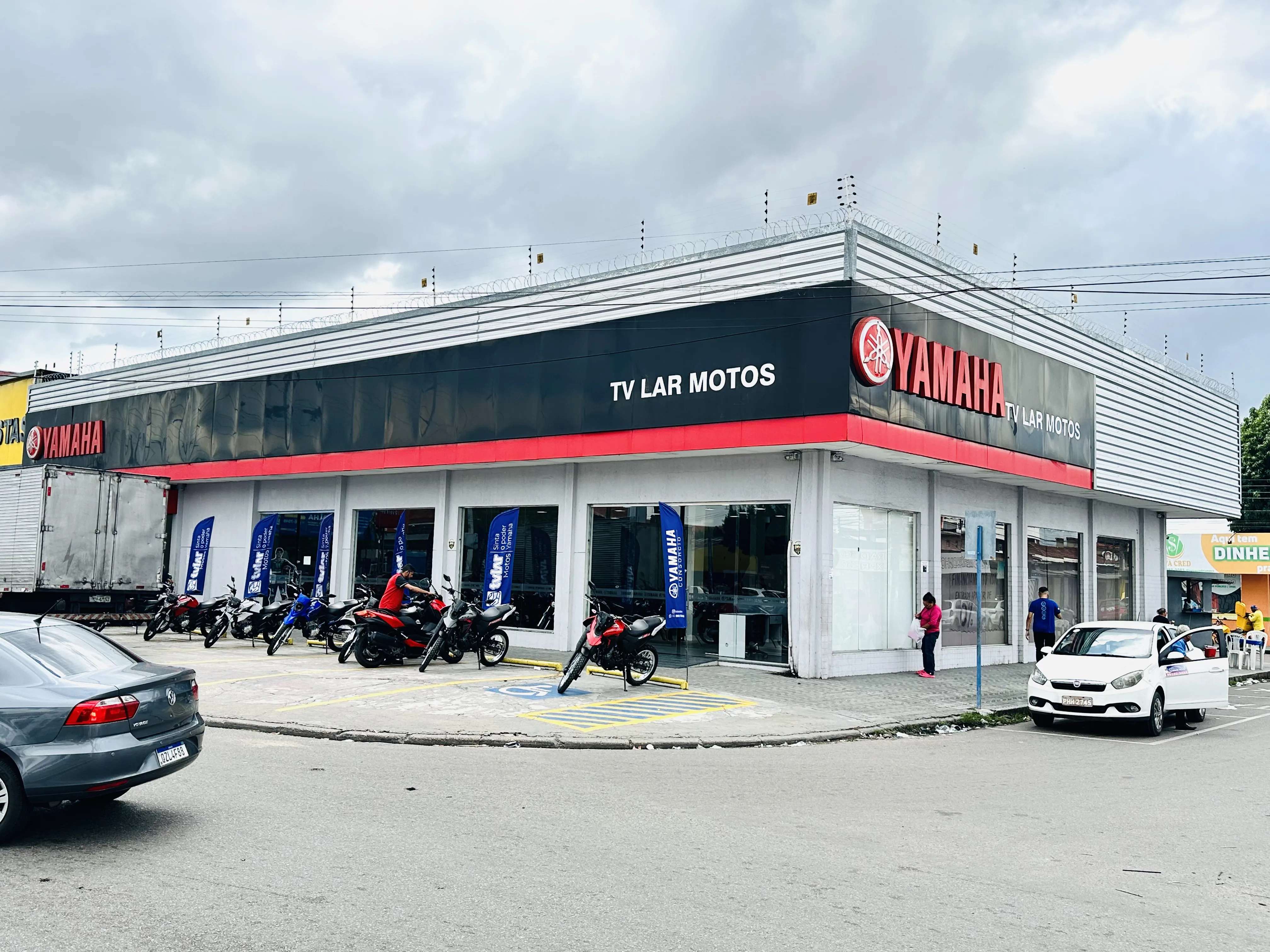 Fachada da loja Tvlar motos Yamaha - Manaus - AM