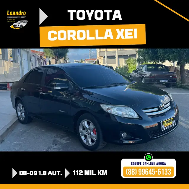 Carro Toyota Corolla 2009 Sedan XEi 1.8 16V (flex) (aut)