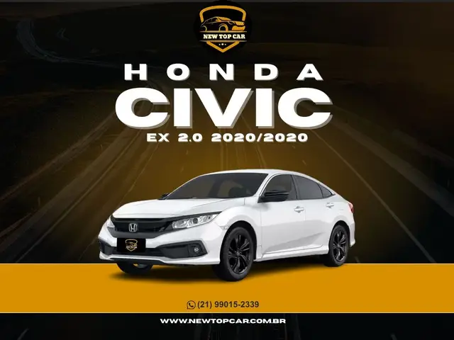 Carro Honda Civic 2020 EX 2.0 i-VTEC CVT
