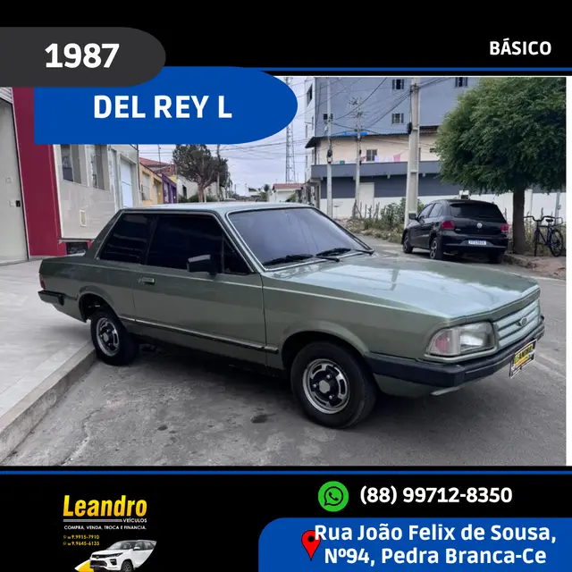 Carro Ford Del Rey 1987 Sedan L 1.6