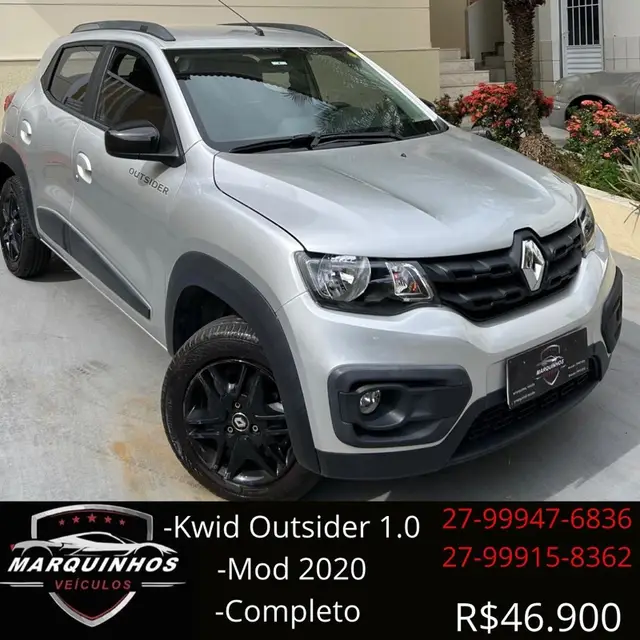 Carro Renault Kwid 2020 Outsider 1.0