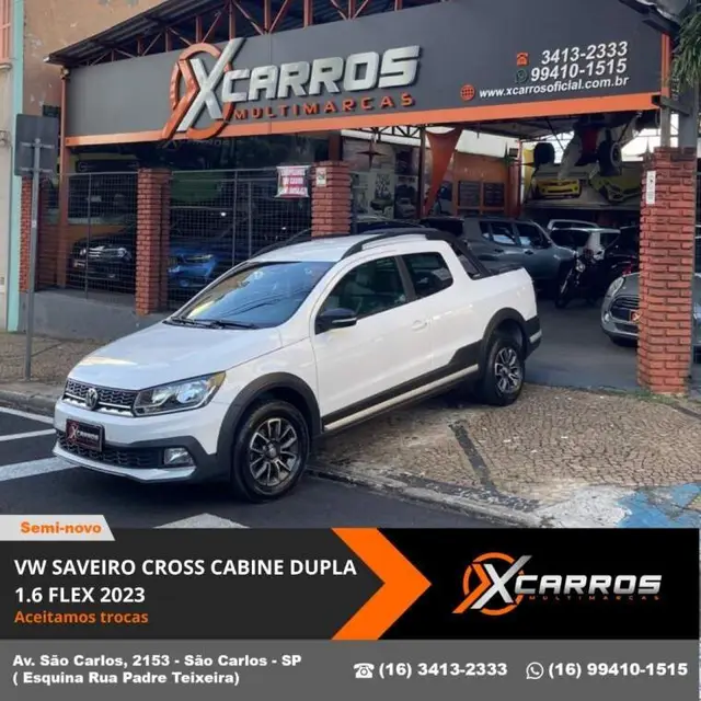 Carro Volkswagen Saveiro 2023 Cross Cabine Dupla