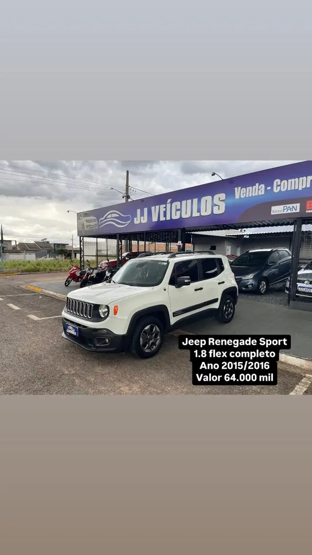 Carro Jeep Renegade 2016 Sport 1.8 4x2 (Flex)