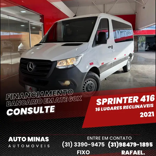 Carro Mercedes-Benz Sprinter 2021 VAN 416 CDI 15+1 (lugares) K42A UP4