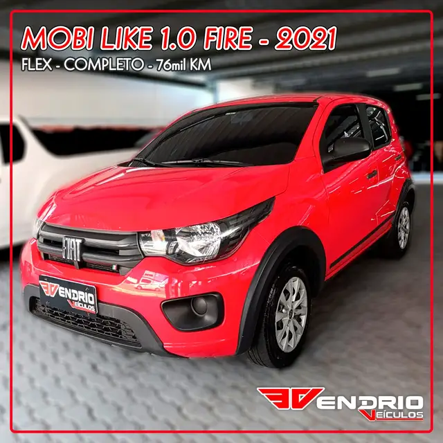 Carro Fiat Mobi 2021 Like 1.0 (Flex)