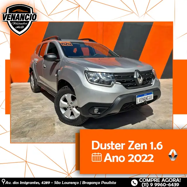 Carro Renault Duster 2022 Zen 1.6 16V (Flex)