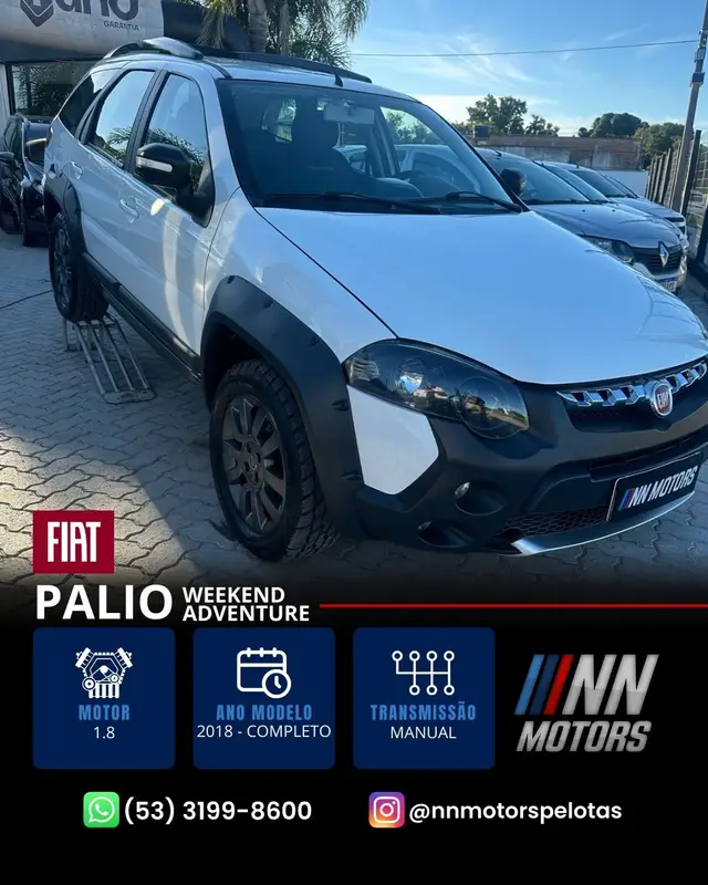 Carro Fiat Palio Weekend 2018 Week. Adv. Dualogic 1.8 Flex