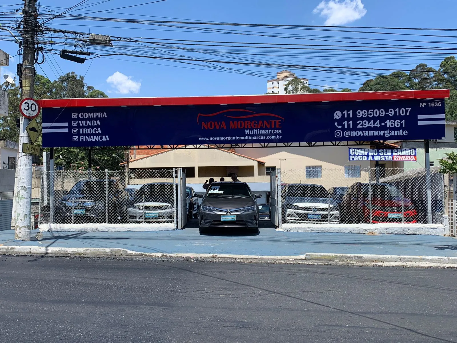 Fachada da loja Veículos à venda em NOVA MORGANTE V - São Paulo - SP | Mobiauto