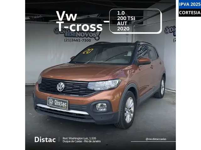 Carro Volkswagen T-Cross 2020 1.0 200 TSI 12V (Aut) (Flex)