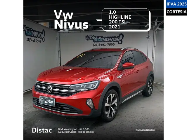 Carro Volkswagen Nivus 2021 Highline 1.0 Turbo (Aut.)