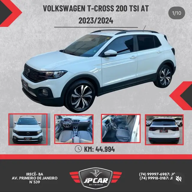 Carro Volkswagen T-Cross 2024 1.0 200 TSI 12V (Aut) (Flex)