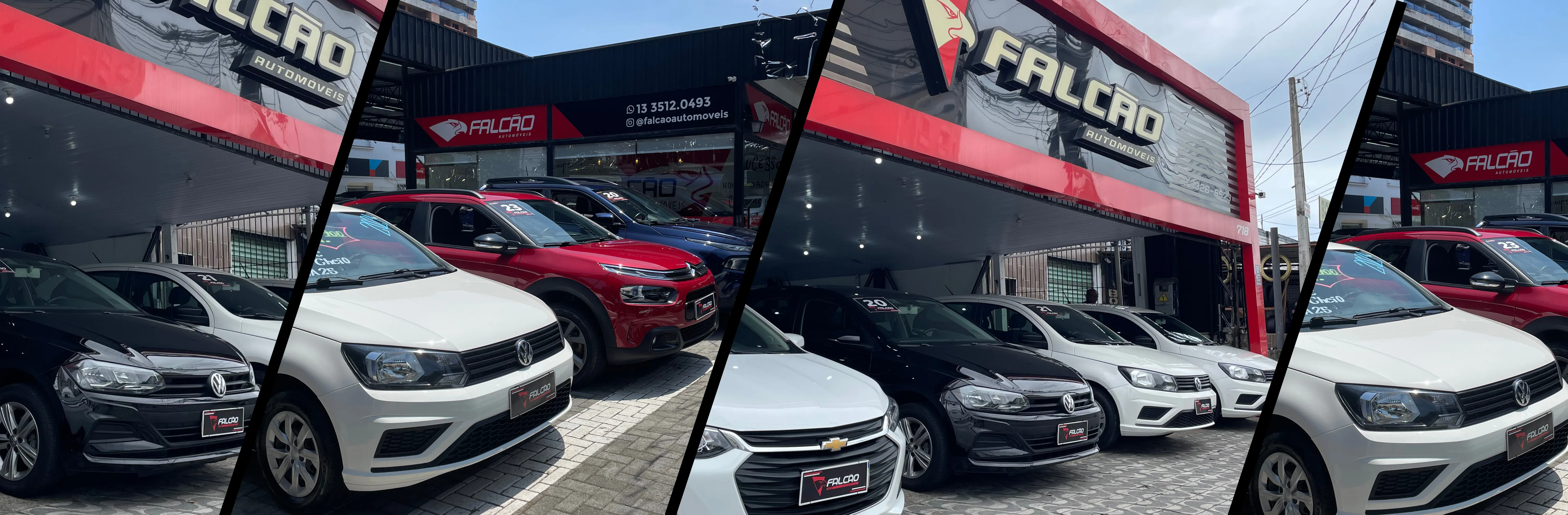 Fachada da loja FALCÃO AUTOMÓVEIS - São Vicente - SP