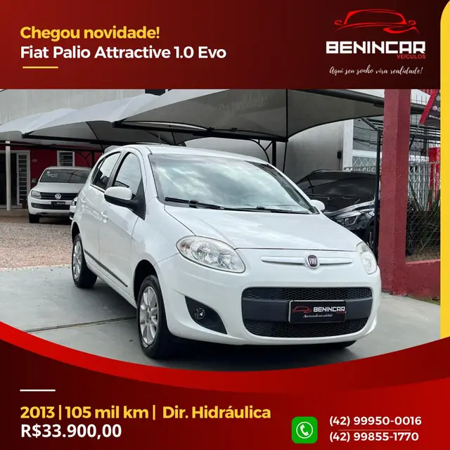 Carro Fiat Palio 2013 Attractive 1.0 8V (Flex)