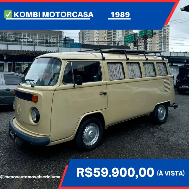 Carro Volkswagen Kombi 1989 Standard 1.6 (nova série)