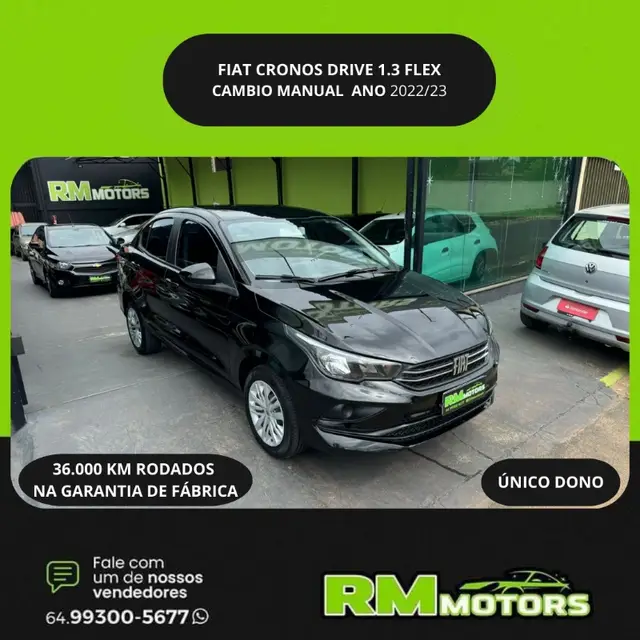 Carro Fiat Cronos 2023 Drive 1.3 (Flex) MT
