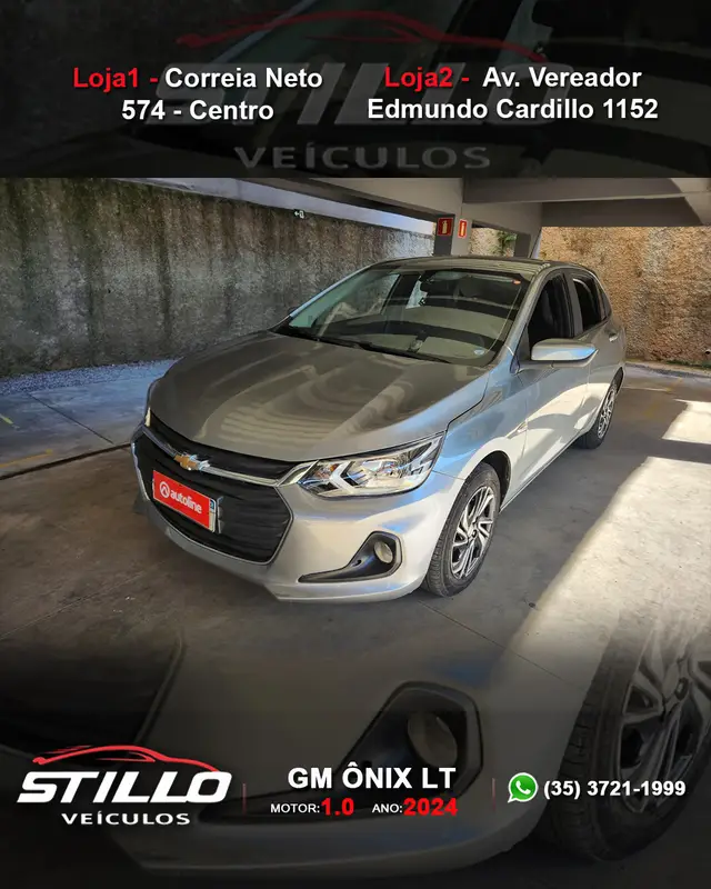 Carro Chevrolet Onix 2024 LT 1.0 Turbo
