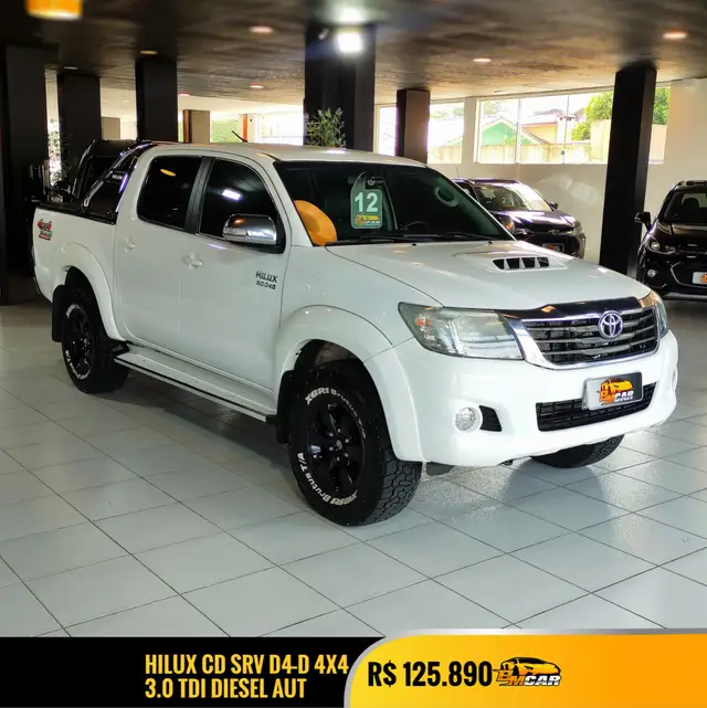 Carro Toyota Hilux Cabine Dupla 2012 Hilux 3.0 TDI 4x4 CD SRV (Aut)