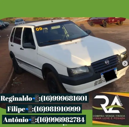 Carro Fiat Uno Mille 2009 Fire Economy Way 1.0 (Flex) 4p