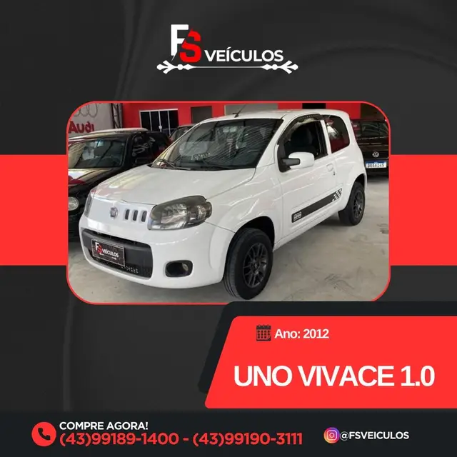 Carro Fiat Uno 2012 Vivace 1.0 8V (Flex) 4p