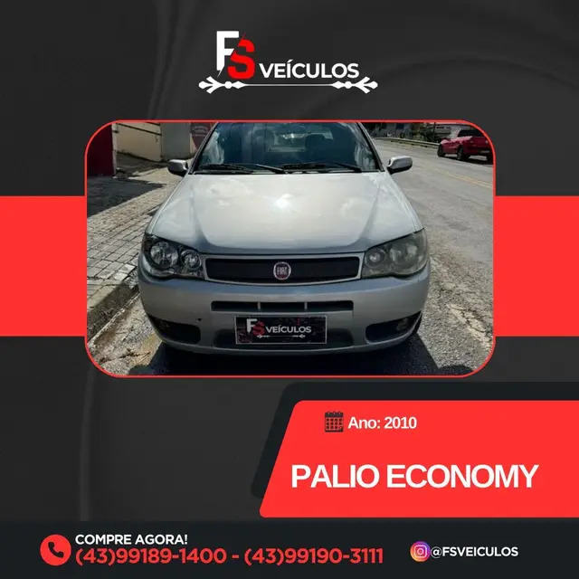 Carro Fiat Palio 2010 Fire 1.0 8V (Flex) 4p