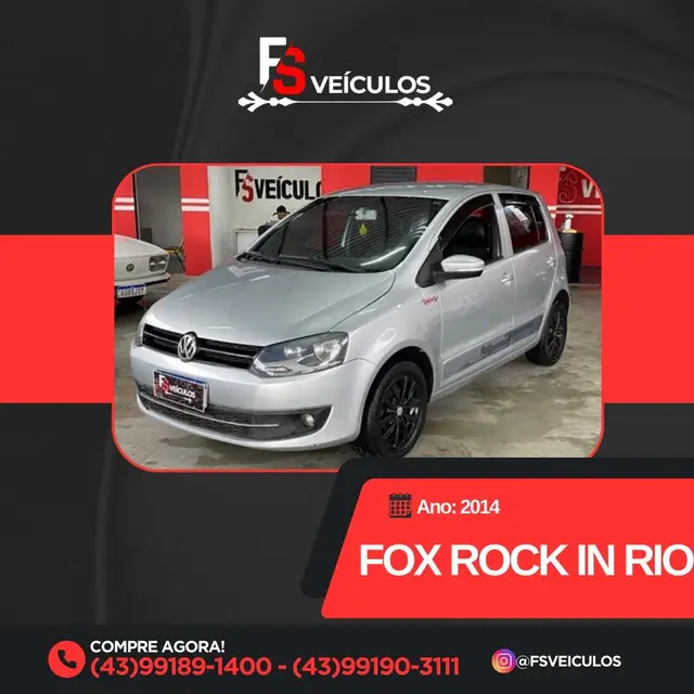 Carro Volkswagen Fox 2014 1.6 VHT Rock in Rio (Flex)