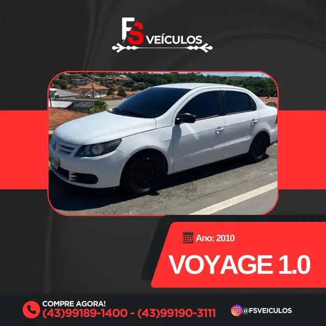 Carro Volkswagen Voyage 2010 1.0 Total Flex