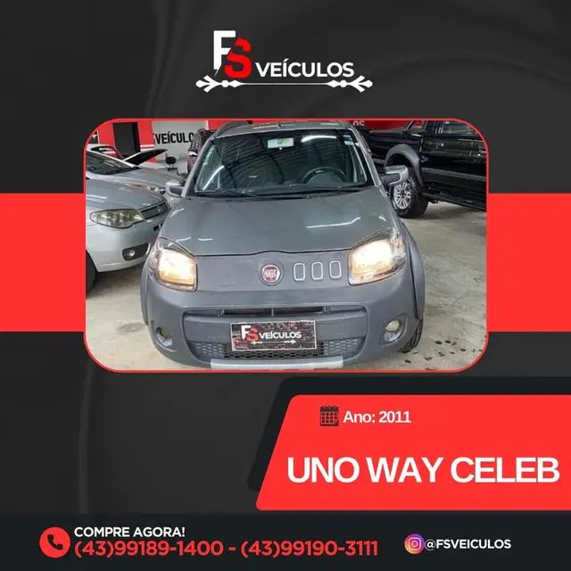 Carro Fiat Uno 2011 Way 1.0 8V (Flex) 4p