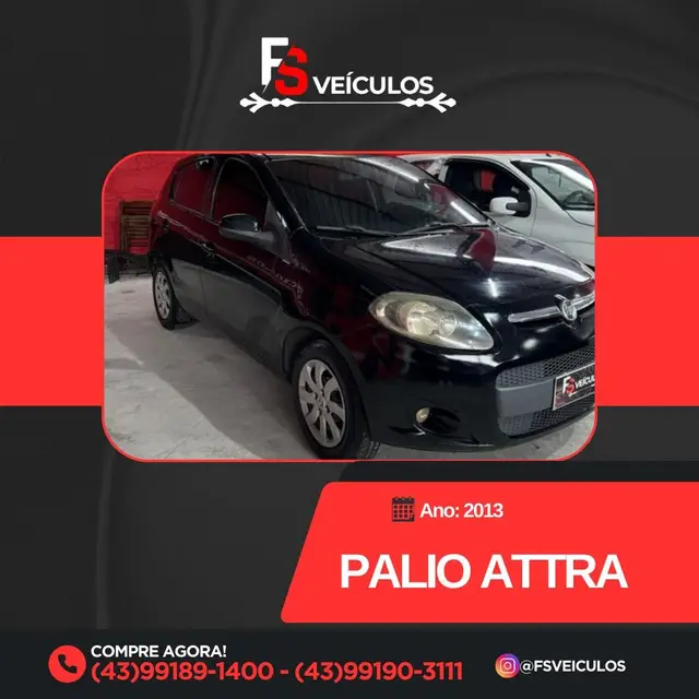 Carro Fiat Palio 2013 Attractive 1.4 8V (Flex)