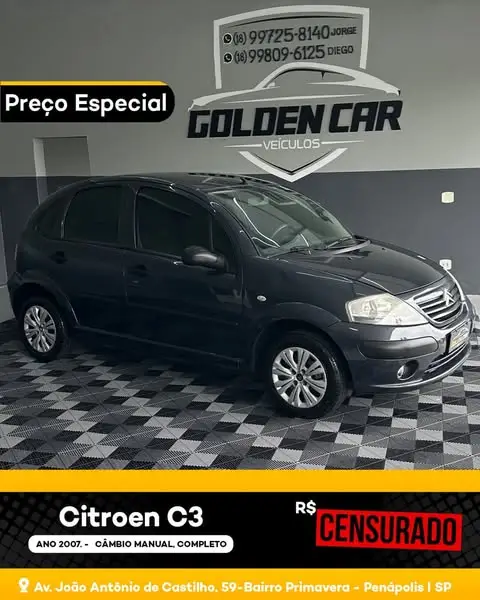 Carro Citroën C3 2007 GLX 1.4 8V (flex)