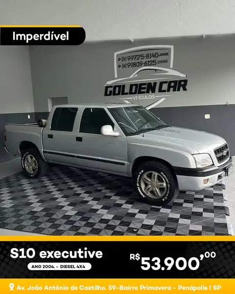 Carro Chevrolet S10 Cabine Dupla 2005 S10 Colina 4x2 2.4 (Cab Dupla)