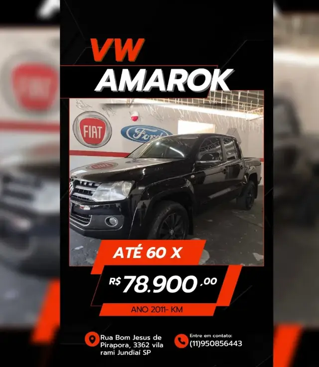 Carro Volkswagen Amarok 2011 2.0 TDi