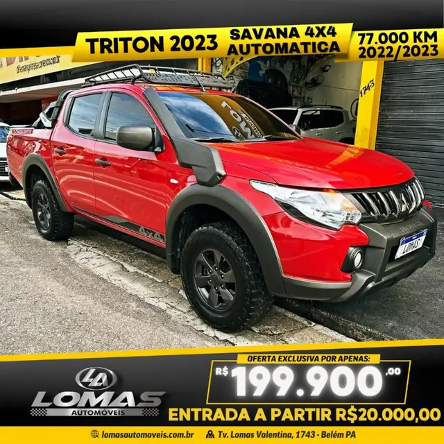 Carro Mitsubishi L200 Triton Outdoor 2023 Savana 2.4 Turbo 4X4 (Aut)