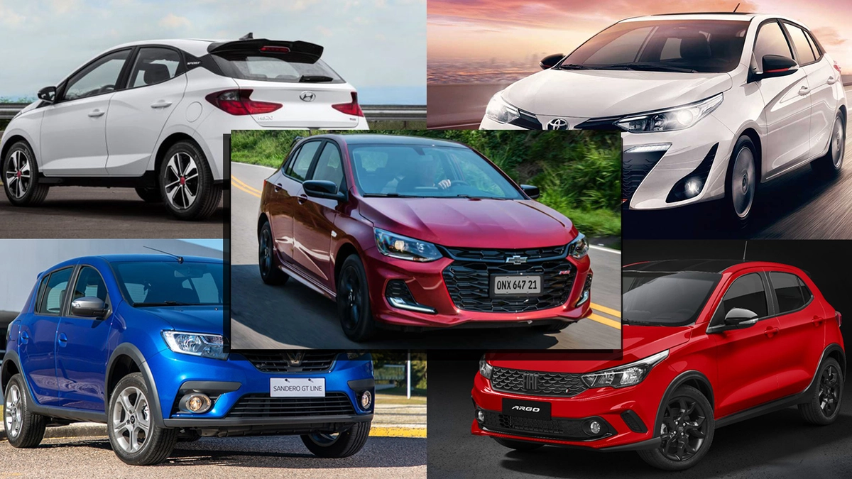 Onix RS, HB20 Sport, Argo HGT, Sandero GT Line e Yaris S: veja qual desses cinco compactos esportivados se aproxima mais de um esportivo de verdade